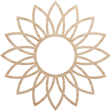 Ekena Millwork Daisy Wood Fretwork Pierced Ceiling Medallion, Alder, 32"OD x 11 1/8"ID x 3/8"T CMWP32X32X0375DAAL